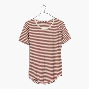 Madewell Whisper Cotton Crewneck Tee Quincy Stripe